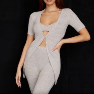 SALE✨ HOUSE OF CB oatmeal cardigan